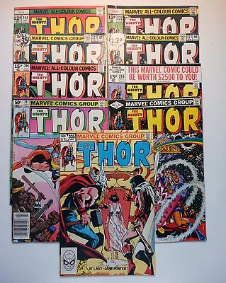 Buy Marvel Comics Thor Bronze Lot - 264-335  Mostly Mid 9 Books • 16£