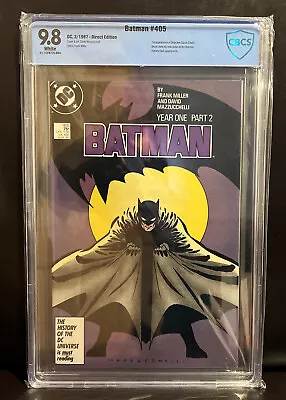 Buy Batman #405 CBCS 9.8 NM/Mint Year One Pt 2 Frank Miller White Pages  Like CGC • 138.53£