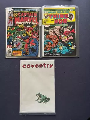Buy Captain Marvel 50 Newsstand Marvel 2 In 1 9 Coventry 1 3 Great Old Comics Vf Nm • 7.99£