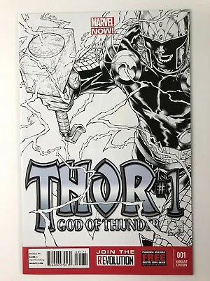 Buy Thor God Of Thunder #1 1:150 Sketch Variant • 316.08£