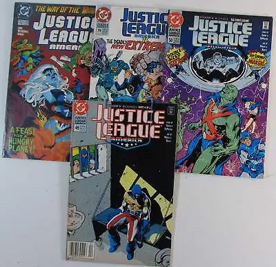 Buy Justice League America Lot Of 4 #49,50,79,102 DC (1991) Comic Books • 5.67£