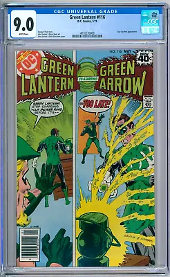Buy Green Lantern 116 CGC Graded 9.0 VF/NM Newsstand DC Comics 1979 • 43.32£