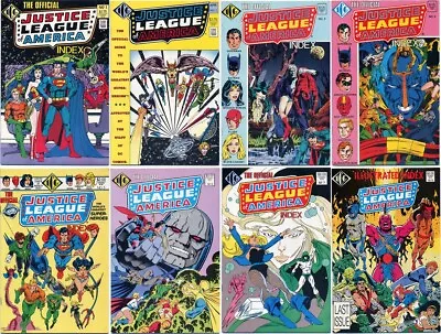 Buy Justice League Of America Index #1 2 3 4 5 6 7 8 (icg 1986-87) Nm First Prints • 39.99£