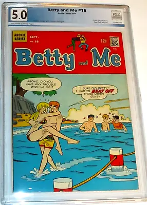 Buy Betty And Me #16 Classic Cover Risque Dialogue Pgx Graded 5.0 Archie 1968 Gold • 450.40£