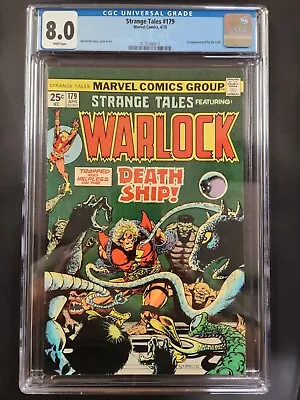Buy Marvel Comics Strange Tales #179 CGC 8.0 Adam Warlock First Pip The Troll • 47.49£