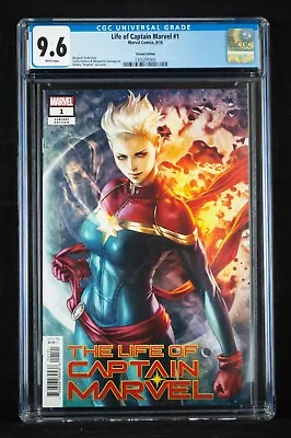 Buy The Life Of Captain Marvel #1 CGC 9.6 Stanley  Artgerm  Lau Variant Cover! • 60.18£
