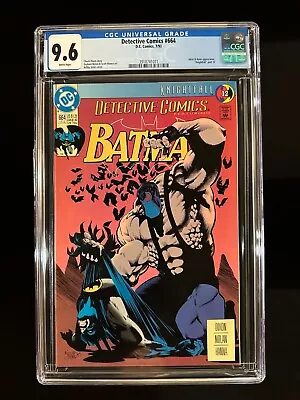 Buy Detective Comics #664 CGC 9.6 (1993) - Joker & Bane Appearance - Knightfall Part • 37.85£