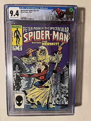 Buy Spectacular Spider-Man # 97 CGC 9.4 NM Marvel Comics 1984 Custom Label! Nice • 45.81£