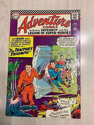Buy Adventure Comics 347 Fn/vf Great  '66 Karate Kid Jim Shooter Legion Super-heroes • 17.35£