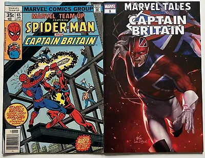 Buy Marvel Team-Up 65 1st Captain Britain VG/FN + Marvel Tales Captain Britain #1 • 26.87£