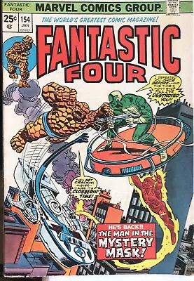 Buy Fantastic Four #154 Cents Book January 1975  The Man In The Mystery Mask • 19.99£