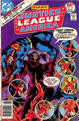Buy JUSTICE LEAGUE OF AMERICA #145 VG/F, Giant, DC Comics 1977 Stock Image • 3.95£