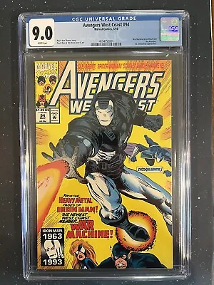 Buy Avengers West Coast 94 CGC 9.0 First Rhodey As War Machine Secret Invasion • 52.77£