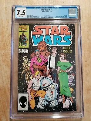 Buy Star Wars 107 Marvel Comics 1986 CGC 7.5 • 71.49£