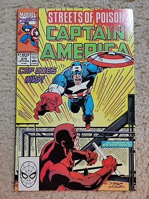 Buy Captain America #375 Controversial Drug Use Issue Marvel Comics 1990 Clean Copy  • 5.60£