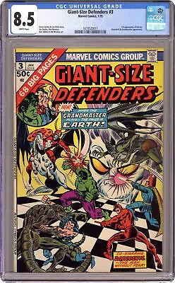 Buy Giant Size Defenders #3 CGC 8.5 1975 1618520011 1st App. Korvac • 202.73£