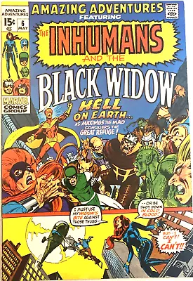 Buy Amazing Adventures. # 6.  Inhumans. Black  Widow. Neal Adams-art. May 1971. Vfn- • 22.99£