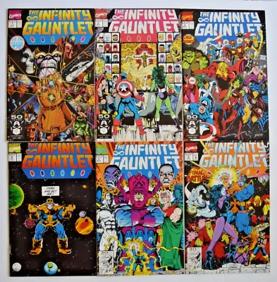 Buy Infinity Gauntlet (1991) 6 Issue Complete Set #1-6 Marvel Comics • 160.45£