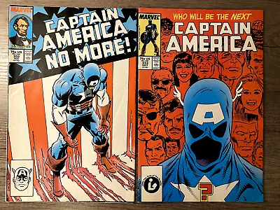Buy Captain America Vol. 1 Issues #332A & #333A  (Marvel, 1987) Ungraded See Pics • 19.97£