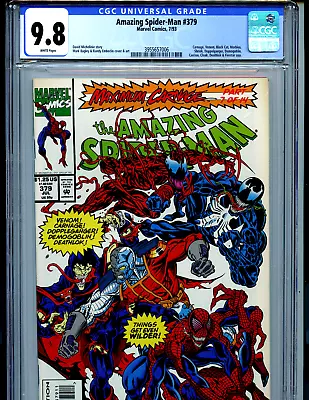 Buy Amazing Spider-man #379 CGC 9.8 1993 Marvel  Amricons K72 • 167.89£