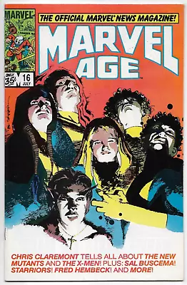 Buy Marvel Age #16 Marvel Comics Shooter Claremont Byrne Buscema Miller VFN 1984 • 7.99£