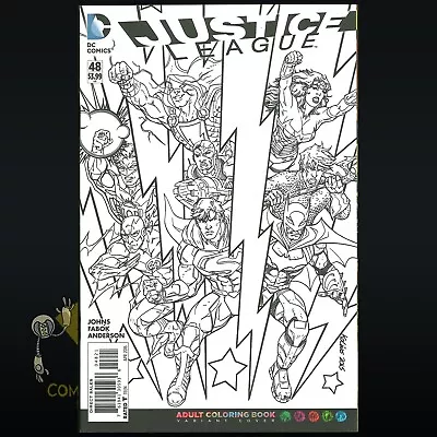 Buy DC Comics JUSTICE LEAGUE #48 Adult Coloring Book Variant NEW/NM! • 6.32£
