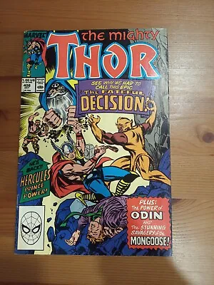 Buy  THE MIGHTY THOR  # 408 (Oct 1989, Marvel Comics) F. HERCULES, MONGOOSE • 4.80£