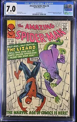 Buy Amazing Spider-Man #6 - Marvel Comics 1963 CGC 7.0 Origin And 1st Appearance Of  • 2,629.31£