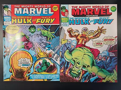 Buy The Mighty World Of Marvel Starring Hulk #276 & #277 Marvel Uk 1977 • 0.99£