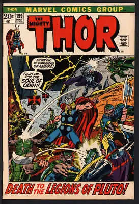 Buy Thor #199 8.5 // John Buscema & Frank Giacoia Cover Marvel Comics 1972 • 26.91£
