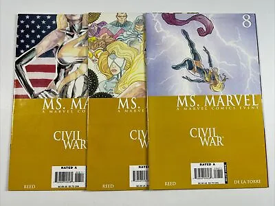Buy Ms Marvel #6 7 8 (2006) Civil War | Marvel Comics • 6.30£