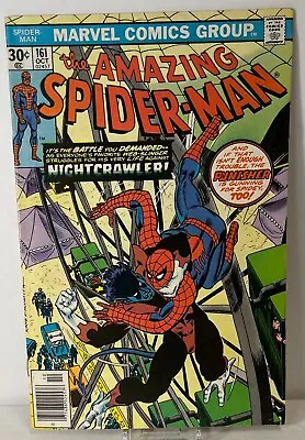 Buy Amazing Spider-Man #161 1976 Marvel - NIGHTCRAWLER & PUNISHER Newsstand • 11.84£