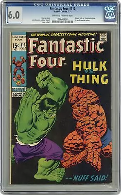 Buy Fantastic Four #112 CGC 6.0 1971 1036403001 • 345.59£