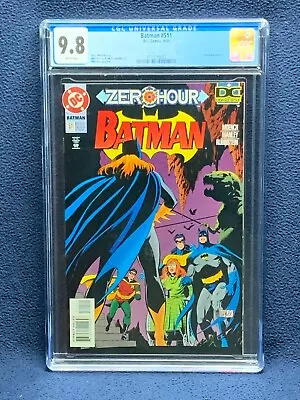 Buy Batman #511 Vol 1 Comic Book - CGC 9.8 - Zero Hour • 99.90£