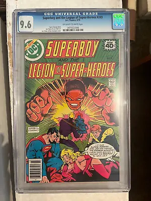 Buy Superboy #249 CGC 9.6 NM+, OW/W, Legion Of Super-Heroes! • 36.13£