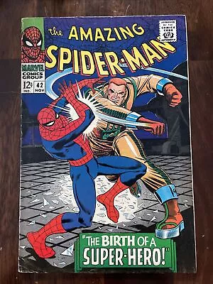 Buy Amazing Spider-Man #42 VG- 1966 Stan Lee, John Romita, 3rd Mary Jane Watson • 71.15£