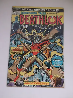 Buy Marvel: Astonishing Tales #25, 1st Deathlok/origin, Key, With Mvs, 1974, Gd/vg!! • 59.57£