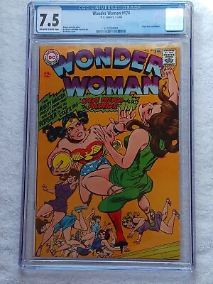 Buy WONDER WOMAN #174 CGC 7.5  VF- OW/W DC  1968 Angle Man App. • 79.02£