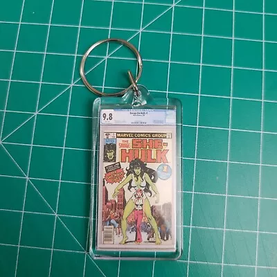 Buy Savage She Hulk 1 CGC 9.8 Mini Slab Keychain • 3.94£