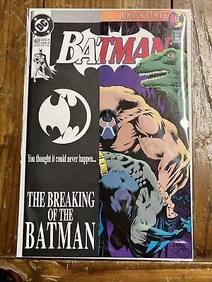 Buy BATMAN #497 BANE BREAKS BATMAN'S BACK CLASSIC COVER Deluxe Gatefold Cover • 10.43£