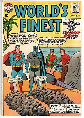 Buy World's Finest #141 Featuring Superman, Batman & Aquaman, VG - Fine Condition • 15.89£