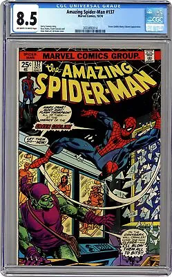 Buy Amazing Spider-Man #137 CGC 8.5 1974 2033892014 • 67.18£