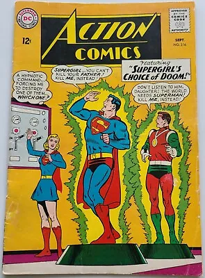 Buy Action Comics #316 4.5 VG+ 1964 Superman Supergirl's Choice Of Doom • 9.59£