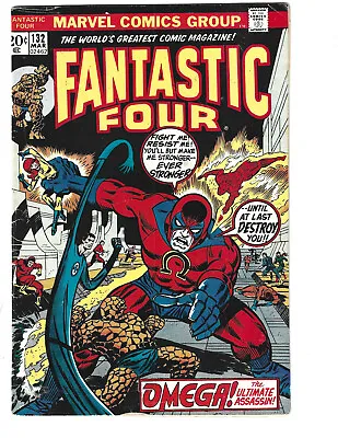 Buy Fantastic Four #132 (3/73) VG (4.0) Omega! Buscema! Great Bronze Age! • 5.40£