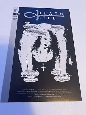 Buy Death Talks About Life #1 One Shot - Sandman Neil Gaiman (vertigo/1994/0921417)  • 16.01£