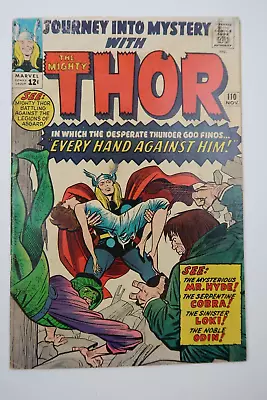 Buy Journey Into Mystery #110 Thor Jack Kirby Art Hyde & Cobra Silver Age 1.0 - 2.0 • 39.42£