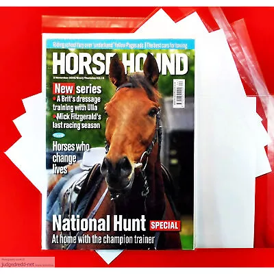 Buy Horse & Hound Magazine Bags And Backing Acid-Free Boards Size7 Fits A4 X 10  . • 11.99£