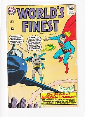 Buy World's Finest #153 OW DC 1965 Batman Slaps Robin Meme Panel Superman • 120.09£