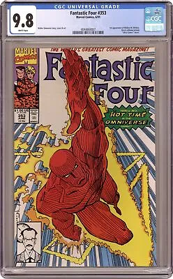 Buy Fantastic Four #353 CGC 9.8 1991 4044664007 1st App. Mr. Mobius • 138.30£