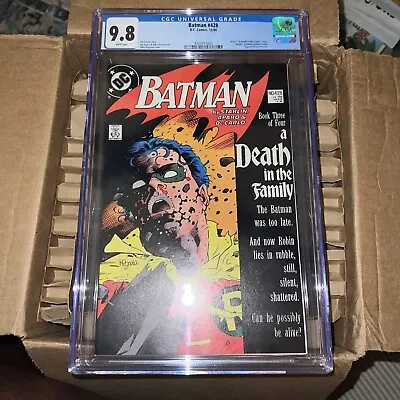 Buy Batman #428 Cgc 9.8 Death Of Robin White Pages Dc Comics 1988 • 395.75£
